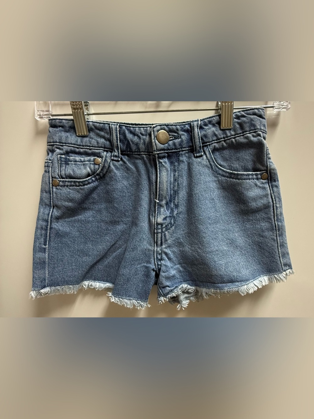 Copper Key Light Blue‎ Denim Frayed Hem Shorts